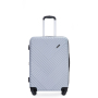 Expandable 3 Piece Luggage Sets PC Lightweight Suitcase with Two Hooks, Spinner Wheels, TSA Lock, (20/24/28), Silver